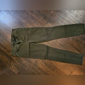 Olive green skinny jeans